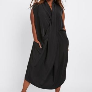 DubGee Cowl Neck Overlap Dress